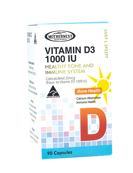 **Special** Mothernest Vitamin D3 1000 IU 90 Capsules