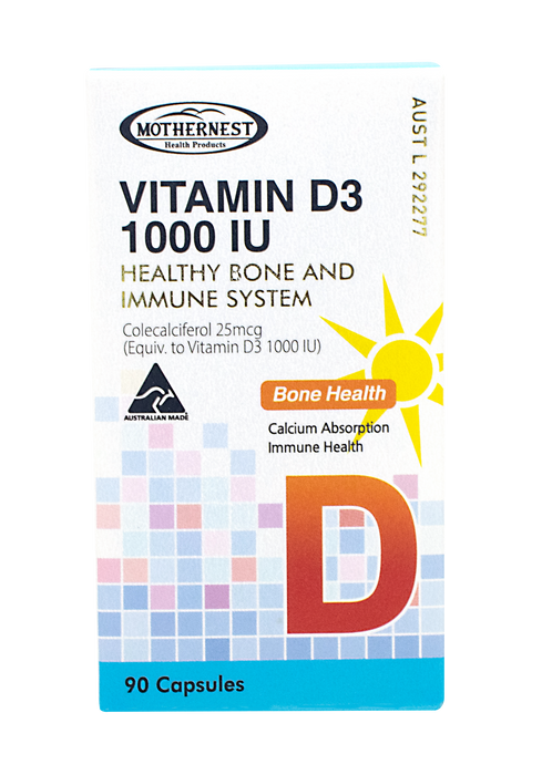 **Special** Mothernest Vitamin D3 1000 IU 90 Capsules