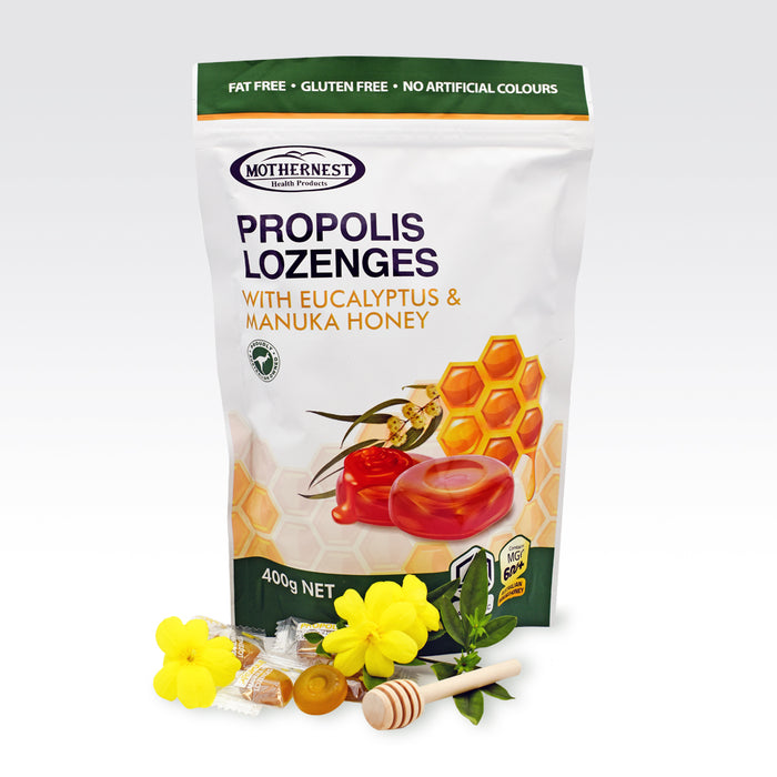 Mothernest Propolis Lozenges with Eucalyptus & Manuka Honey 400g