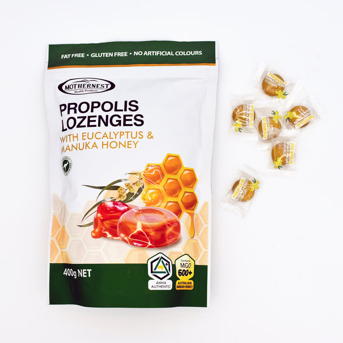 Mothernest Propolis Lozenges with Eucalyptus & Manuka Honey 400g