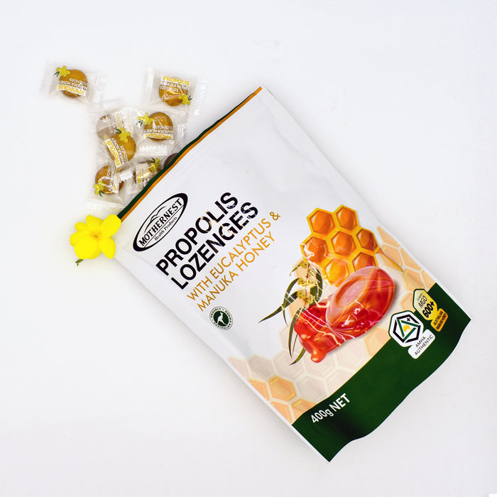 Mothernest Propolis Lozenges with Eucalyptus & Manuka Honey 400g